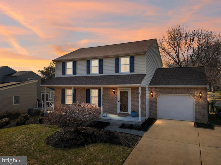 Thoughtfully updated and exceptionally maintained, this spacious home offers comfort, functionality, and flexibility - all with no HOA.

The main level features rich, real hardwood flooring, two separate living areas, and a dedicated dining room accented by modern lighting. The kitchen is designed for both everyday living and entertaining, complete with granite countertops, white cabinetry, stainless steel appliances, tile backsplash, breakfast nook, and a generous eat-in area. A gas fireplace anchors the living space, while the bright four-season sunroom provides additional year-round enjoyment and abundant natural light.

Upstairs, all bedrooms offer walk-in closets - a rare and highly desirable feature. The primary suite showcases vaulted ceilings, large walk-in closet, and a private ensuite bath. A separate full guest bath serves the secondary bedrooms. Laundry is also conveniently located on the upper level – no more carrying heavy laundry baskets up and down!

The lower level is partially finished, offering a versatile multi-functional room ideal for a fourth bedroom, office, gym, or guest space. The remaining area includes a covered crawl space for additional storage. A brand-new roof was just installed in 2025 for peace of mind.

Additional highlights include a one-car garage with extended driveway parking, a fully fenced yard on approximately .25 acres, and generous storage throughout.

This well-balanced, beautiful Bel Air home offers space, light, and beautiful upgrades.