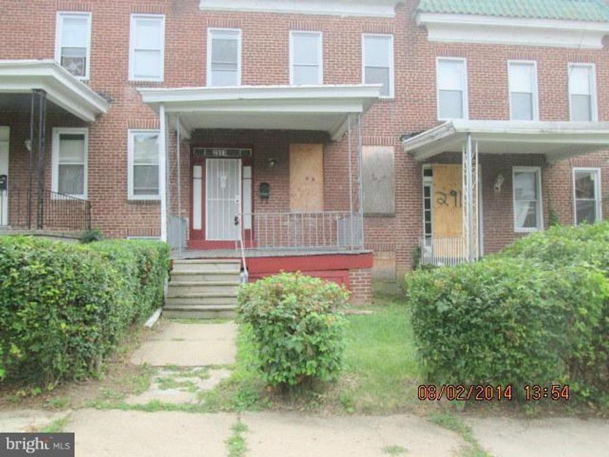 Charming attached row home in Pimlico. This home has 4 bedrooms 2 baths. Unfinished basement for storage or added living space. Fenced in rear yard perfect for Summer time! Don't miss opportunity to own this home! Close to area shopping and transportation.