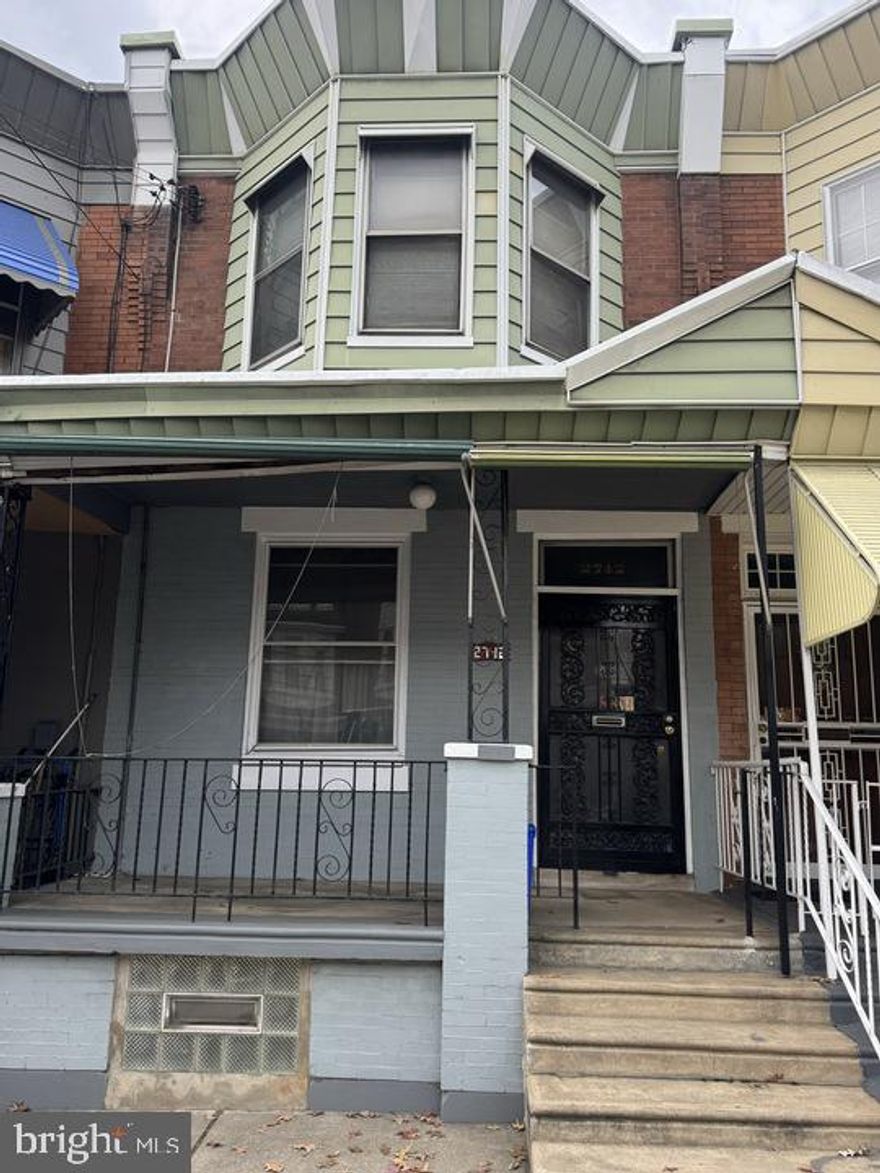 Great investment deal in the Allegheny West Neighborhood of Philadelphia, PA over on 2742 N 29th St, 
Philadelphia, PA 19132. ﻿It's a 4 Bedroom with 1.5 bath and has 1,364 sq. ft., currently vacant. Perfect for 
investors or savvy buyers. ﻿This property offers endless possibilities: flip it, rent it, hold it, or customize it 
to suit your vision!
Additional Information/Conditions:
•New siding is needed at the back of the property
•Front bedroom has some damage to the ceiling and one of the windows
•Middle room has some damage to the ceiling potentially from a roof leak
•Kitchen needs a complete gut
•Some damage to the drop ceilings in the dining and living rooms
•Property needs to be renovated
Terms:
Cash, Hard or Private Money only. The property comes in "AS-IS" condition. Buyer pays all closing costs, 
escrow fees, and transfer tax.
Open escrow with a $5,000 non-refundable earnest deposit to our title company of choice.
Buyer to verify all information as seller makes no claims
or warranties expressed or implied. Buyer must perform due diligence and hold seller harmless.
NONE of the info above is deemed accurate and is for informational purposes only. Seller and its members 
or representatives make no guarantees concerning property condition, value, characteristics, or financial 
benefits.