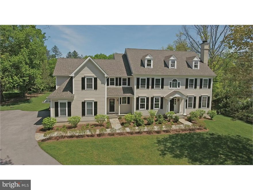 Better then new Construction "Model home", lived in for 11 months. Custom built with NO stucco and GEO thermal Heating.    Nestled on a flat acre lot in Devon, this extraordinary luxury property offers spectacular designer details with countless upgrades and amenities.  Built by Paolino builders, this home features over 6600 sq. ft. of living. Inside the center foyer features front-to-back yard views, a large living room with gas fireplace, a dining room with adjoining butler pantry, mudroom and attached three car garage.  The custom chef's kitchen offers pristine Goebel cabinetry, Wolf six-burner gas range and other top-of-the-line appliances and fixtures.  The kitchen and adjoining vaulted breakfast room features French doors to the rear flagstone patio with covered porch.  In the beautifully appointed great room find a soaring ceiling, custom built-ins, gas fireplace and picturesque rear yard views with outstanding natural light.  The first floor library/study is refined and elegant.  Outside, admire a perfectly lush yard with stately flagstone walk-ways and patio. Upstairs, there are 5 full bedrooms, 4 full baths, two staircases and a 2nd floor laundry.  The master suite offers a tray ceiling recessed lighting, plantation shutters a secluded sitting room with arched window, his & her walk-in closets with custom cabinetry.  The master bedroom bath offers marble flooring amazing walk-in shower and perfectly situated soaking tub.  Every bedroom offers custom closet cabinetry including the Au-pair/In-law suite.  In the lower level, there is an in-home gym, great room with daylight windows and rear bedroom with full bath.  Fully decked out with custom window treatments & Simply put, an amazing place that is truly turn-key and can offer immediate occupancy!