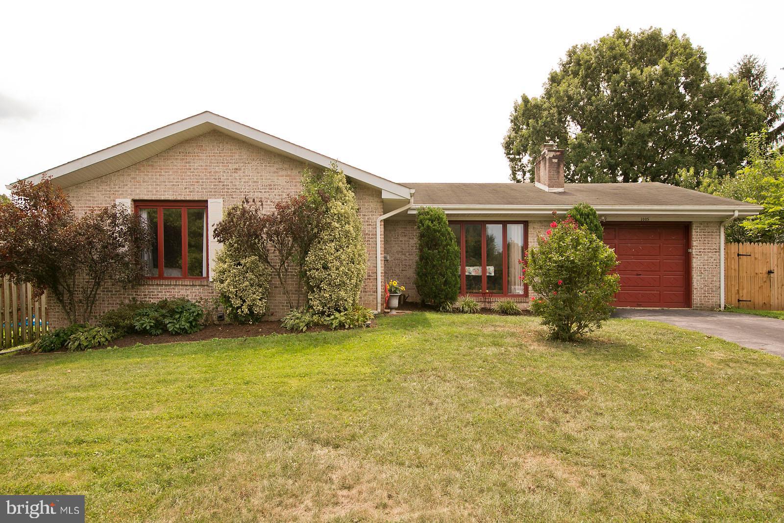 Looking for one level living with a backyard that is perfect for entertaining? This 3 bedroom, 2.5 bath brick rancher is located on a quiet cul-de-sac and features hardwood floors in foyer, living room, dining room and hallway. The living room offers more than enough space and features a brick wall with wood-burning fireplace. Finished basement provides endless possibilities. The backyard is a quiet oasis with an in-ground pool and plenty of patio space.