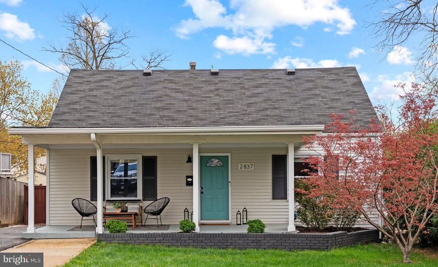 Welcome to 2837 Cameron Road, a beautiful cape code in Greenway Downs! This charming home boasts four spacious bedrooms and three full bathrooms! The eat-in kitchen features gorgeous, sleek quartz countertops, stainless steel appliances (fridge and stove from 2021, dishwasher from 2020, and microwave from 2019), and recessed lighting that brightens the space. The bathrooms offer a modern and luxurious feel, with the two upstairs completely renovated in 2021. The beautiful hardwood floors were refinished in 2021, and new flooring was installed in the basement in 2022. The basement is perfect for extra guests, an at-home office, or a playroom, and offers plenty of storage with its very own full bathroom. The windows were replaced in 2019, and the electrical panel and roof were replaced in 2009/2010. A new back fence gate was added in 2024, leading to the massive backyard and spacious deck—perfect for upcoming summer gatherings! This home truly has it all. The area surrounding 2837 Cameron Rd offers a variety of attractions and amenities, including, but not limited to, Holmes Run Trail, Cameron Run Regional Park, Mosaic District, and several farmers' markets!
