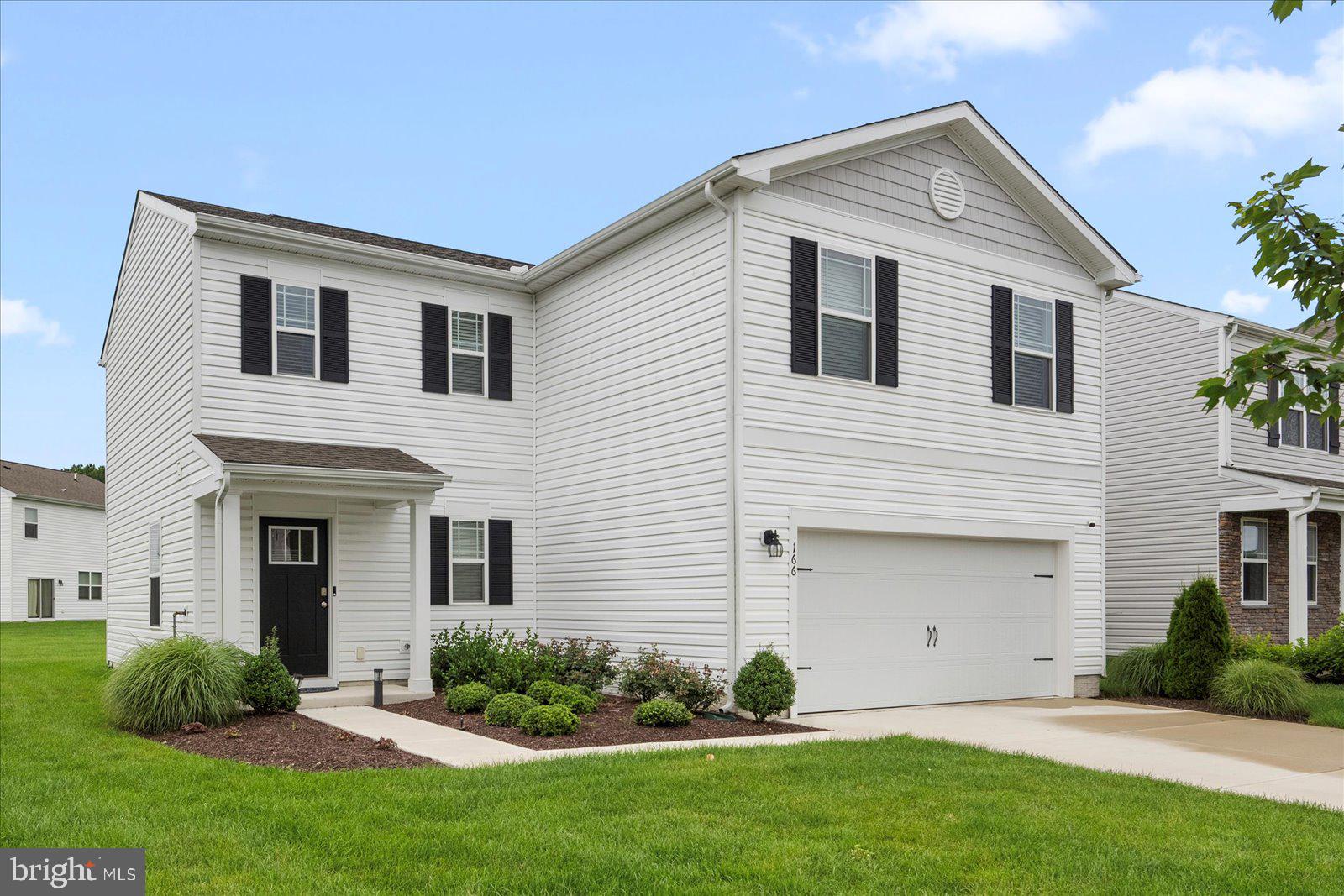 This completed Deerfield model offers 1,968 square feet of well-planned living space, featuring 4 bedrooms, 2.5 bathrooms, and a 2-car garage. It's ready for new owners—no waiting on construction.
Inside, you’ll find a bright and open layout. The main floor includes a spacious great room, a casual dining area, and a modern kitchen with gray cabinetry, granite countertops, a large center island, stainless steel appliances, and a walk-in corner pantry. A welcoming foyer, powder room, storage space, and two coat closets complete the first floor.
Upstairs, the owner’s suite features a private bath with a double vanity and a large walk-in closet. Three additional bedrooms, a full laundry room with washer and dryer included, and a linen closet provide plenty of space and convenience.
The home also includes window treatments, a fully sodded and irrigated yard, landscaping, and a smart home setup through D.R. Horton’s Smart Home® package powered by ADT.
This home is part of a vibrant gated community offering walking trails, a clubhouse, and a sparkling community pool—all just steps from your front door. Don’t miss your chance to own this move-in-ready home that checks all the boxes for modern living!