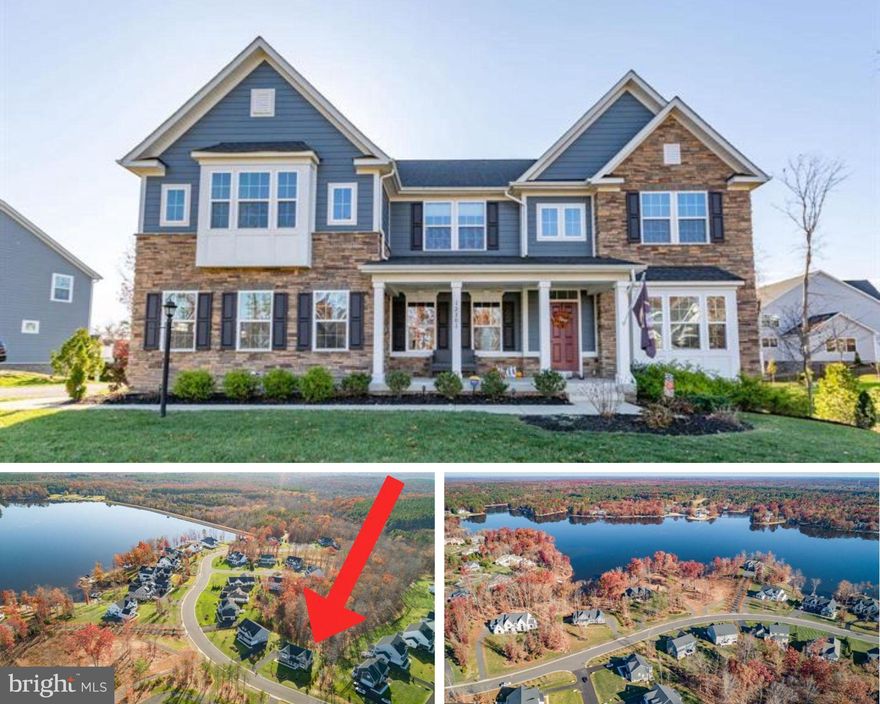 Luxury meets lake living at 12301 Fawn Lake Parkway, a turnkey colonial that feels brand new and beautifully balanced between comfort and sophistication. Priced under appraised value so you have wonderful instant equity here! Tucked on over half an acre across from the water in Fawn Lake, this Corsica model by Ryan Homes is a sought-after floor plan. Set within a popular community that lives like a resort, this home captures modern design, timeless detail, and the ease of everyday lake life.  Every inch feels purposeful and current from the stone-accented façade to the refined interiors that balance livable warmth with luxury detail. Just a three-minute stroll from the lake itself, this address delivers both serenity and convenience. Fawn Lake’s resort-style amenities include an Arnold Palmer-designed golf course, clubhouse and restaurant, community pool, tennis and pickleball center, walking trails, and the breathtaking 288-acre private lake at the heart of it all. The curb appeal is striking, dark blue siding contrasted by natural stone, a deep burgundy front door, and newly landscaped gardens framed by crepe myrtles, fresh seed and aeration, and privacy evergreens. The side-loading two-car garage and widened asphalt driveway make daily living effortless, while the rear deck opens to tall trees and peaceful privacy. Inside, light luxury vinyl plank flooring, upgraded hardware, and custom details set a refined tone. A French-door office sits near the entry, perfect for work-from-home days, while the open main living space centers around a stone gas fireplace. The family room transitions seamlessly into the show-stopping kitchen: a massive island with white quartzite counters, full-height, custom backsplash, under-cabinet lighting, stainless appliances, and a walk-in pantry built for real life. Four spacious bedrooms anchor the upper level, including a primary suite that feels like a private spa. Dual walk-ins, a Roman shower, dual vanities, and a private water closet create a daily retreat. Two of the secondary bedrooms, and the loft just outside them, capture tranquil lake views that frame the sunrise beautifully. The upstairs laundry room (complete with sink and conveying appliances) adds practical luxury. The fully finished lower level offers an additional dimension of living: a true media room with theater ambiance, a large recreation room, full bath, and fifth bedroom. Designer accent walls in cyber gray keep the look fresh and modern, and the walk-out access brings in natural light. Beyond the gates, Route 3 and everyday conveniences are minutes away, while Downtown Fredericksburg, Orange, and Culpeper are within half an hour. Yet at home, you’ll feel a world apart, surrounded by lake breezes, tall trees, and the quiet confidence that comes with a property built right and maintained perfectly. This is a rare opportunity to live across from the lake, surrounded by resort-level amenities, in a home that feels as fresh as the day it was built.