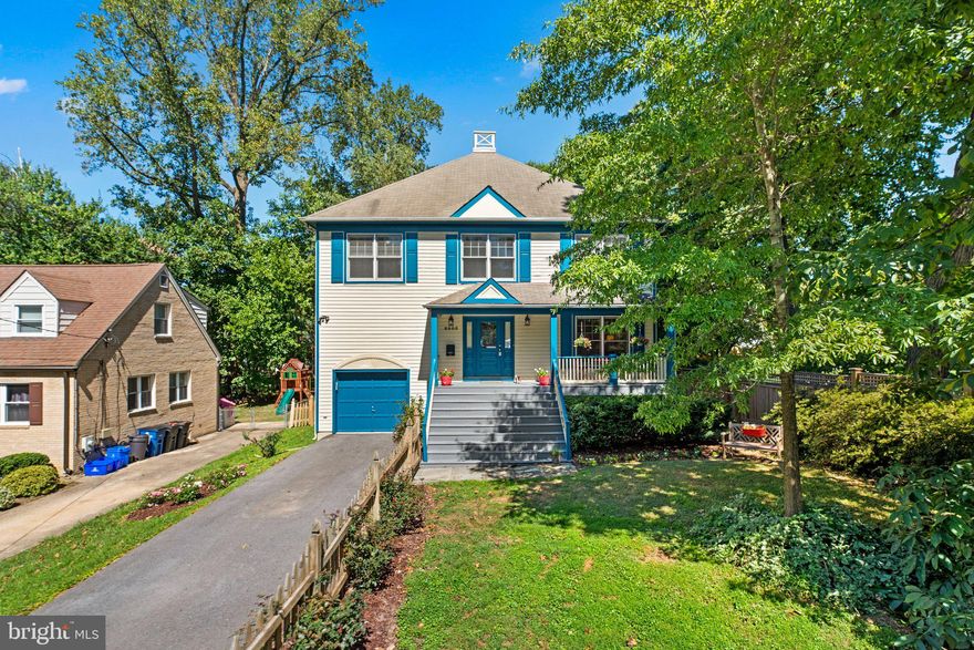 Absolutely delightful home in the heart of Woodside, one of Silver Spring's most sought after communities!  Located just a few blocks from all the vibrant Downtown Silver Spring area has to offer including the nationally renowned Fillmore, AFI Silver Theatre & Cultural Center, award winning restaurants, trendy shopping, etc. , this neighborhood provides an artistic mix of historic homes, neo-traditional styles, spectacular renovations, and modern charm.   Aside from being a short walk to downtown, including the wonderful Silver Spring Metro center which includes both the Red Line and newly coveted Purple Line (1.5 blocks away), the community is full of parks, recreation and play areas, religious organizations, and much more.  All this while being a short drive to DC and the Beltway make this a spectacular location and place to call home.  Built in the 90's the home provides a terrific mix of a traditional colonial plan with modern flair, a sprinkle of craftsman features, and lovely touches throughout.  Exterior highlights include an adorable gated front yard, stately classic front porch, and a lovely rear deck overlooking the large rear fenced yard.  The interior boats nearly 5,000 total square feet with 4 bedrooms plus a guest room and 3.5 baths, as well plenty of windows and light.  The primary bedroom suite runs the length of the home and comes with a separate office/nursery/library as well as a luxury owner's bath.  The convenient upper level laundry room complements additional upper level bedrooms.  Gorgeous hardwoods enhance the entire main level which includes an exquisitely updated open concept kitchen with extra storage, formal living and dining rooms, an elegant 2-story foyer, office, and a family room off the kitchen with fireplace and walkout to the deck.  High end built-ins adorn both the living room and family room as well.  Don't miss the great finished basement as well complete with a large recreation and entertaining room, guest room/exercise room, full bath, fantastic storage, and walkout to the rear yard.  Last but not least, for those interested, the renovation and rebuilding of the incredibly popular and desirable Woodlin Elementary is nearing completion and will be magnificent.  Don't miss this wonderful find!