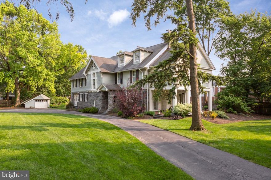 Welcome to 673 Ardmore Avenue, a distinguished and historically significant residence set on an expansive .83-acre lot in the heart of Ardmore’s prestigious Main Line. Originally constructed in the early 1900s on land once owned by the estate of J.B. Biddle, this home was built for John S. Arndt, a prominent member of the Philadelphia Stock Exchange. Over the decades, it has been home to some of Philadelphia’s most notable families, including C. Addison Harris Jr., and has long been regarded as a symbol of sophistication, prominence, and enduring legacy.
A beautifully preserved example of early Main Line architecture, the home offers timeless elegance combined with modern comfort—all within close proximity to Merion Golf Club, Suburban Square, Haverford College walking trails, top-rated schools, and convenient regional rail and Amtrak service.
Step inside to discover classic Ardmore craftsmanship seamlessly integrated with modern amenities. The main level showcases exquisite original millwork, wood floors, three fireplaces (two adorned with original Mercer tiles), custom built-in bookcases, French doors, and deep-silled windows that enhance the home with natural light.
The gracious and flexible floor plan adapts effortlessly to your lifestyle. A grand reception foyer leads to two large living spaces—ideal for entertaining, relaxing, or working from home. The gourmet kitchen is a chef’s dream, complete with high-end appliances, abundant custom cabinetry, and an inviting atmosphere for everyday living or special occasions.  A powder room and mud-room are also found on the main level. 
Upstairs, you'll find five spacious bedrooms, a charming sleeping porch and three bathrooms. The second-floor bedrooms offer generous closet space, while the bathrooms are tastefully updated with elegant finishes. The unfinished third floor presents incredible potential—perfect for a great room, art studio, yoga retreat, or additional guest suite.
Outdoors, a private brick patio provides a serene setting for entertaining and enjoying the beautifully landscaped grounds. Additional features include central air conditioning and efficient forced air heating, blending old-world charm with modern practicality.
Located near the coveted Merion Golf Manor enclave of Haverford Township, 673 Ardmore Avenue offers a rare combination of tranquility and accessibility. Enjoy being just minutes from Suburban Square’s dynamic shopping and dining scene, scenic Haverford College trails, and the Ardmore Train Station with direct access to Center City Philadelphia and Amtrak routes to New York, Baltimore, and Washington, D.C.
This remarkable residence is a rare opportunity to own a piece of Main Line history—crafted with care, preserved with pride, and designed for contemporary living.