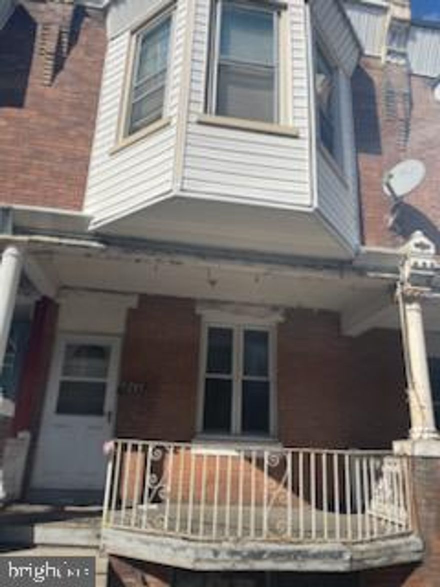 Price to Sell!! This is a Great Investment Opportunity in Carroll Park West Philadelphia. This is an investor special and needs cleanout and renovation to finish up, but it has so much potential! The work needed is reflected in the price. The area has a strong rental market with nearby comps supporting solid returns. This property is in walking distant to nearby Carrol Park &Shepard Recreational Center. Its also convenient to public transportation. For potential owner occupants, this would need a 203k loan or a NACA loan. This is a solid structure with a new roof awaiting clean out and design. Don't miss this opportunity schedule a showing today. All offers will be presented as is where is Sale.