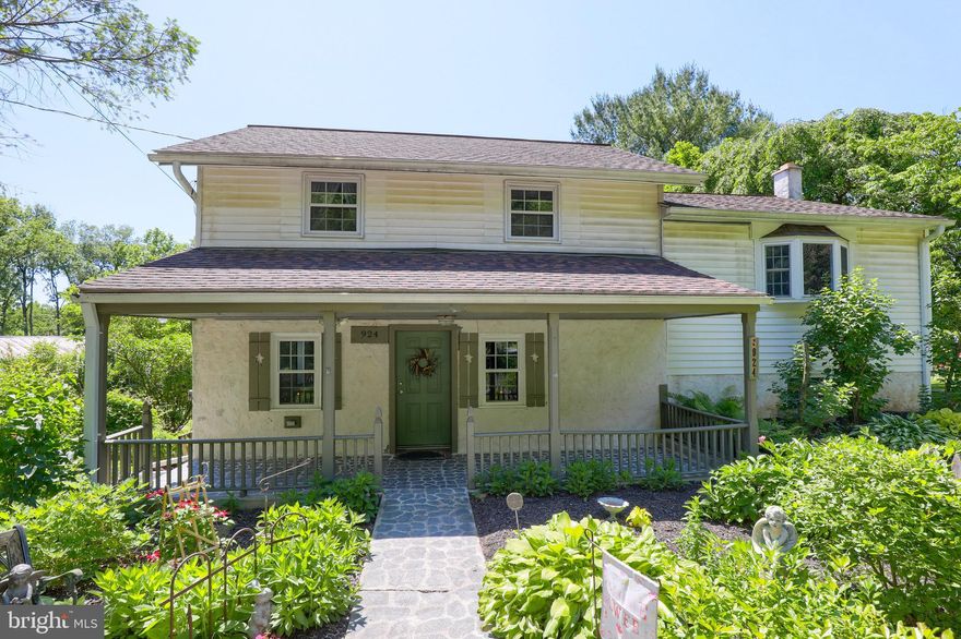 Updated historic home in Lampeter Strasburg school district features large kitchen and open concept floor plan with dining area and living room. Tons of charming details throughout like custom sliding barn door, exposed beams, and punched metal detailing on steps. Quiet front porch overlooks cute garden while large deck overlooks flat back yard. Home also has a newly built garage or workshop with electric running to it.