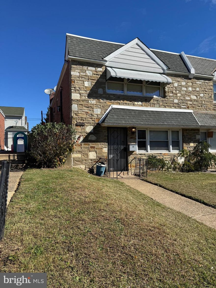 Well maintained  3+1 Duplex on a wide street in Rhawnhurst . Both units are long term tenant occupied with no pets. Newer hardwood flooring on both floors, remodeled kitchens. newer HVAC systems. Electric service updated to 200 AMP.  Separate utilities. Tenants share water/sewer expense. Large storage space in the utility / laundry room for both Tenants. Off street parking. in rear . The 2nd fl  lease is  on a mo/mo basis since 5/25 at $1575 mo. 1 fl lease is on a mo/ mo basis at $1050 since 11/24 . Leases are made available with disclosures.  All rents have been current. Washers and Dryers belong to the Tenants.  Active Phila rental licenses to operate as a legal Duplex.