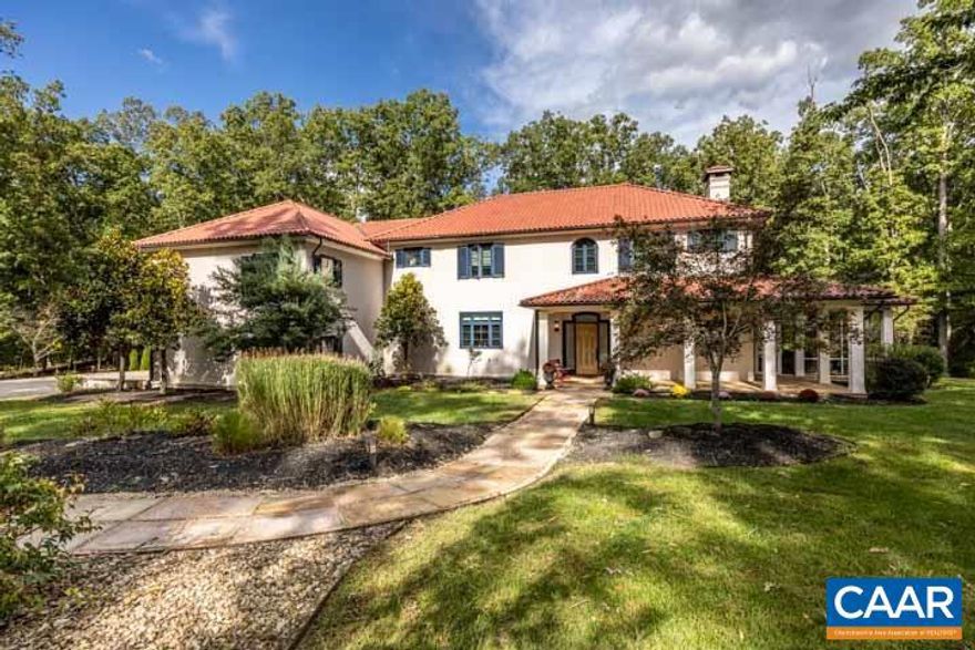 Beautifully crafted home by Shelter Associates for the present owners is perfectly sited on a level 3.7 acre lot that provides abundant light and a peaceful setting for this beautiful custom home within the gates of Conde Mast's #1 ranked small US resort and situated alongside Golf Digest's Editor's Choice for "Best Golf Resorts in America" This superbly built home features a first floor primary suite, Wolfe and Dacor appliances in the gourmet kitchen opening to the great room with 10' ceilings, a wall of glass overlooking the private back patio with an Auto-awning. The discreetly located elevator takes you to the second floor with 9' ceilings and three additional bedrooms with En Suite baths. In addition the property also features a 3 car garage with a spacious Au pair quarters with separate entrance.,Quartz Counter,Exterior Fireplace,Fireplace in Great Room