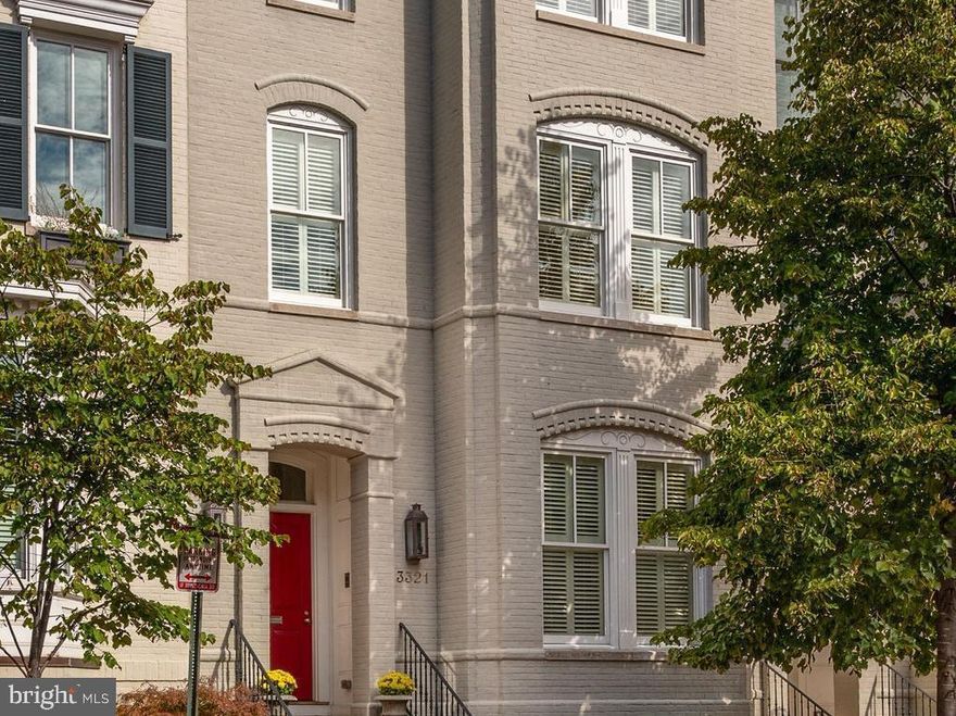 Stunning Wormley Row townhome built new in 2012/2013 yet lives like an historic Georgetown home. 
State of the art features include an elevator, sound system, designer lighting, custom built-ins and fixtures.
Generous oversized windows throughout provide captivating views from every room in the residence.  High ceilings, custom wide plank hardwood floors,  and the finest in designer millwork. More than ample closet and storage space throughout.  Charming outdoor spaces for entertaining and grilling include a brick patio with staircase from the main level to the light filled lower level.  The dream kitchen includes a large center island and every imaginable custom touch within the cabinetry along with top of the line appliances. Multiple entertaining areas along with three fireplaces, four to five bedrooms and four and a half baths.  One of the hallmarks of the home includes an owners suite which encompasses the entire second level of the residence. Two car garage parking with level entry from the garage into the home completes the lower level.   An added bonus is the top level office/library with skylights and electric shades.  A must see.  This is THE BEST OFFERING ON THE MARKET TODAY in state of the art living in historic Georgetown. Limited Showing times: Monday, Wednesday, Saturday - Registration Required