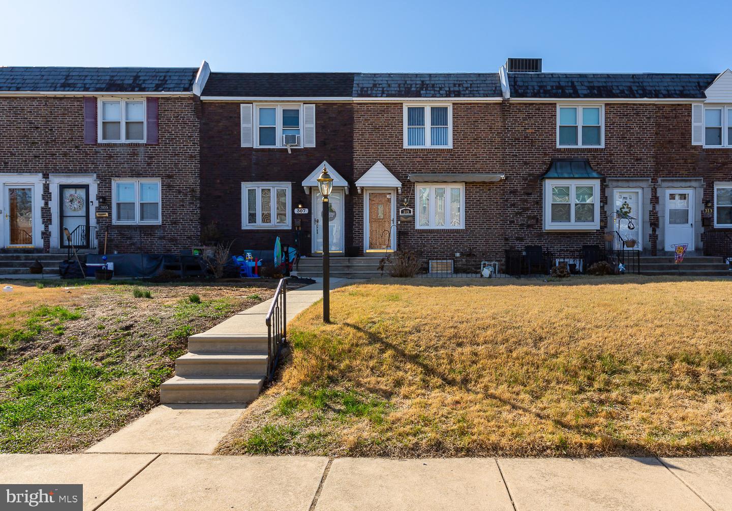 Attention 1st time buyers and investors! Check out 309 Westbridge Rd! This is an opportunity to buy a home, make it your own with a little hard work and you will have instant equity! This Briarcliff row home features a nice front patio that is fenced-in, and an easy to maintain front lawn. The first floor features a spacious living room, dining room, and an eat-in kitchen with good cabinet space. The second floor features 3 nice-size bedrooms all with ceiling fans and an updated hall bathroom. The basement is finished with a quarter bath, (just a toilet), and has an outside exit to the driveway. An outstanding feature to this home is the extra parking in the back of the home across the driveway - you get 2 MORE parking spaces in addition to the 1 car garage! This home also has central air and replacement windows! The property is being sold AS/IS but the seller will be responsible for obtaining the township Use and Occupancy Certificate.
