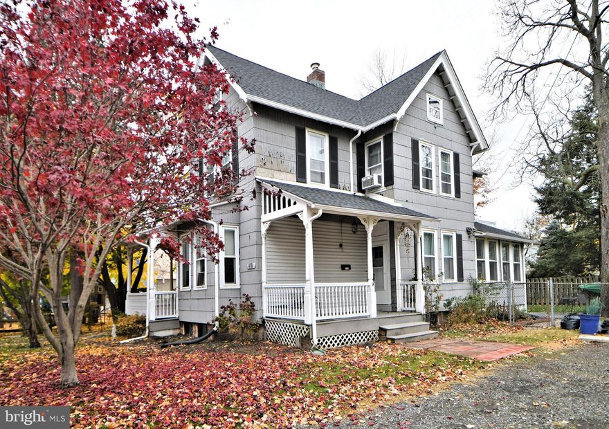 Wonderful opportunity to own income producing property! Charming duplex with hardwood floors, a large private lot, 2 covered entry porches and a second story deck Unit "A" offers 2 Bedrooms/1Bath with an open porch entry and an additional adorable enclosed porch. Unit "B" offers 3 Bedrooms, 1 Bath with a large deck off the living room. There is convenient on site parking.  Unit B is occupied with long term month to month tenant. Inspections are welcome, however, seller will make no repairs. Home is being sold as is. Buyer will be responsible for township repairs, if any.