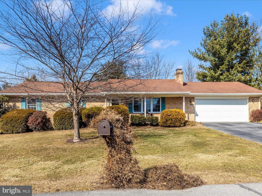 Charming all-brick Rancher in desired Garden Spot subdivision!!! 

Welcome to this beautiful home, offering 2,580 total finished sq ft. of living space on a generous 0.54-acre lot.  This 3-bedroom,  2-full bathroom home features a large, attached 2-car garage, a fully finished basement with two bonus rooms!    These could be office space, workshop or bedroom areas.   

The main level boasts a large living room (currently used as the dining room), including a separate dining room currently used as a sitting room, with direct access outside.   The kitchen has updated appliances, and off the kitchen is the laundry room with a wash sink and another access out back!   Step outside to enjoy the expansive yard, a large relaxing deck with a huge retractable awning, a charming front porch - everything ideal for outdoor gatherings or quiet evenings.  There are two wood-burning stoves - on each level!    Custom draperies and blinds.  

Conveniently located just a few miles from a variety of restaurants and Interstate 81, this home offers accessibility to everyday amenities and commuting routes.   No HOA and no City taxes!!!  

Don't miss this opportunity to own a home with plenty of space inside and out—schedule your showing today- by appointment only!