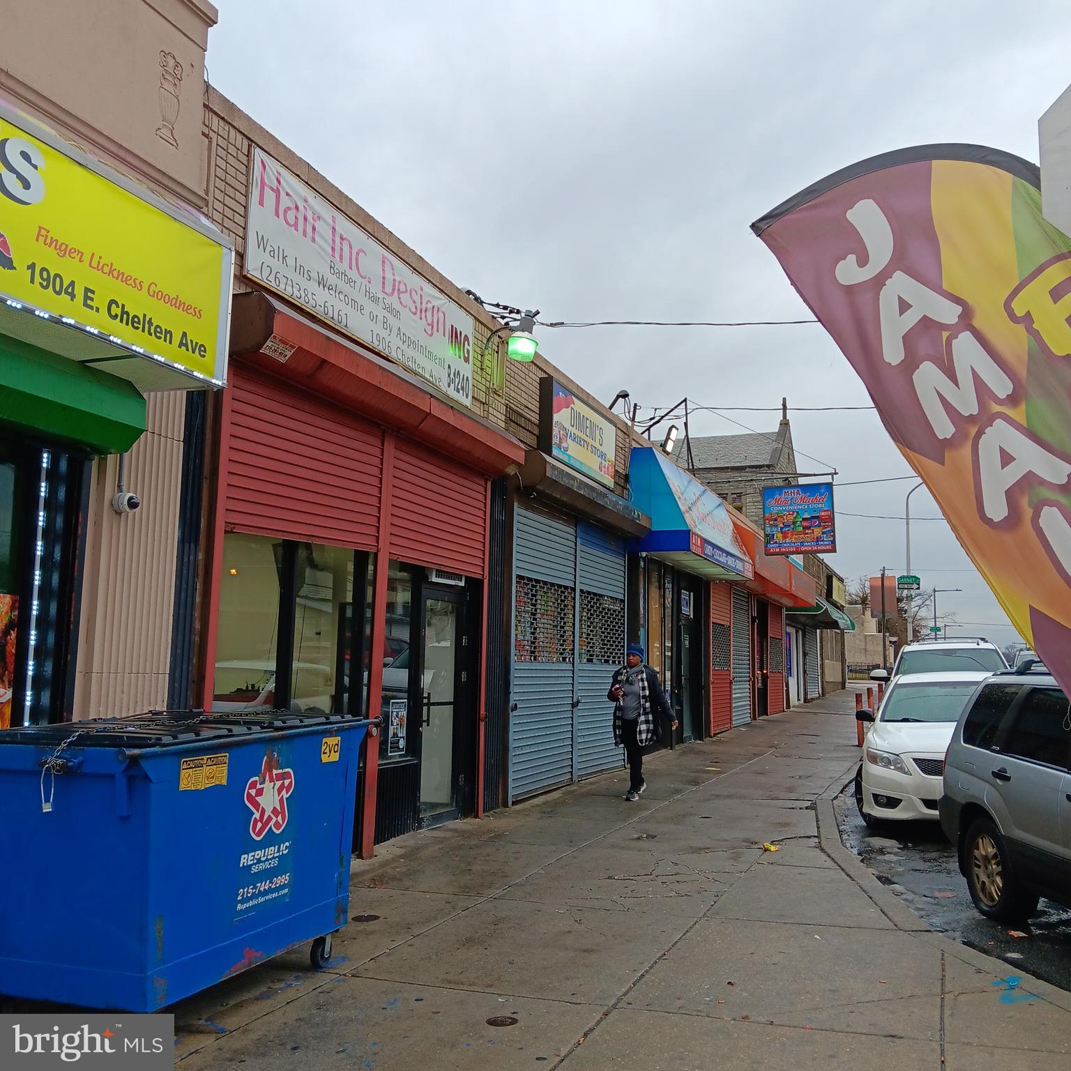 Subject of sale are 2 commercial parcels: 6350-54 Ogontz Ave and 1900-16 E Chelten Ave. Ogontz Ave parcel(roughly 12,000 sf interior) consists of 2 storefronts each spanning roughly 6,000 sf. One of them is currently occupied by a day care center and the other is awaiting a new tenant. Chelten Ave parcel(roughly 5,500 sf) consists of 6 storefronts that are fully occupied. These two parcels spanning roughly 17,550 sf together bring in over $290,000 in annual gross rents (including the one 6,000 sf curtrently vacant space which is projected conservatively to bring in $5,000/mon or $60,000 in annual rents). Total annual expenses are currently $26,535 that is broken down to $18,723 in property taxes for 2 parcels, $5,812 in property insurance, and around $2,000 in repairs and maintenance. Thus, the annual NOI would be over $263,000 - What an exellent investment property!