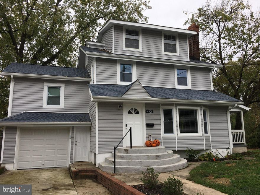 Huge recently renovated home located in Berwyn near end of Osage with no thru traffic. Double door front entrance with coat closet leads to an open floor plan with spacious living room, dining room and kitchen.  Gourmet kitchen offers granite counters, gas cooking, stainless steel appliances, French door refrigerator with ice and water thru the door, 42  cabinets, 2 carousels, dishwasher, disposal and breakfast island. Off dining room is large main level owner's suite with bedroom and bath in rear of home. From the living room, walk out onto the covered side porch with seating, perfect for outdoor activities. Up one level to 3 more bedrooms and another bath with upgraded tiled tub/shower. And... go up one more level to another large bedroom. From kitchen, take a few steps down to the garage door or go straight down to the finished basement with full bathroom, bedroom and separate laundry area. Rec room is perfect for a theatre or work out room.  House has 50 gal water heater and 2 zone heat pump. (Radiators have been disconnected).  Vinyl floors are water resistant planks. Available August 1