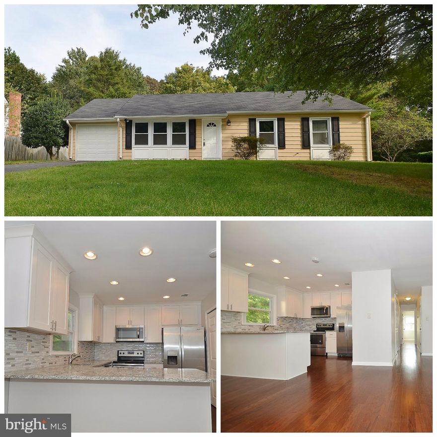 Absolutely Gorgeous one level spacious Rambler in Excellent condition!!! Renovation includes brand new kitchen cabinets, granite top, stainless steel appliances, remodeled bathrooms, wood flooring, fresh paint, upgraded and recess lighting. Huge additional family room. Attached garage,  Convenient location. (Washer Dryer will be installed soon)