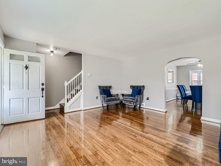 BUYER FINANCING FELL THROUGH! BACK ON THE MARKET!!!This well maintained  3 bed 1.5 bath home conveniently located walking distance from Morgan State University is a must see! This home shows pride in ownership with the many upgrades and beautiful hardwood floors thought out. Seller will give a home warranty with full asking price. Property is being sold AS IS! Seller is motivated. Bring your buyers to see this gem!