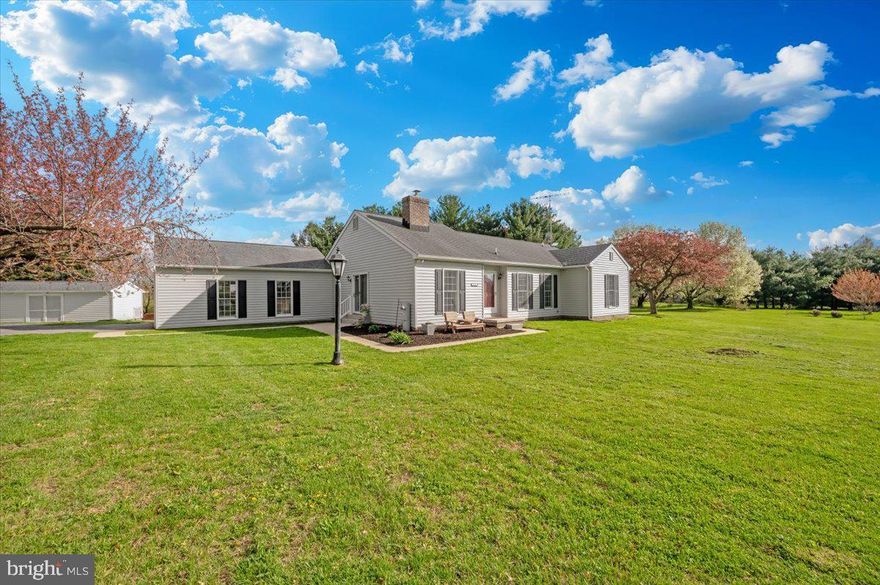 Welcome to 1345 Wakefield Valley Rd in New Windsor—a solid 3 bed, 2 bath rancher sitting on 1.3 acres in a great location for commuters.

This home has been nicely updated over the years, featuring quartz countertops, updated bathrooms, new Anderson windows, and a new HVAC system. The layout is simple and functional, plus a partial basement and crawlspace for extra storage.

You’ve also got a 2-car attached garage for everyday convenience.

The real standout here is the detached shop. It’s a great setup with its own bathroom, office space, loft, and even a car lift. The loft has a mini split, making it a comfortable space year-round—perfect if you work from home or just want a place to work on projects.

Plenty of room outside with 1.3 acres, giving you space without feeling too far out, and still close enough for an easy commute.

If you’ve been looking for something with land, updates, and a serious shop setup, this one is definitely worth checking out.