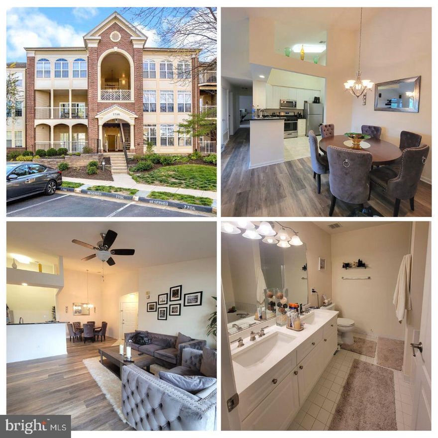 Bright and Elegant Top Floor Condo w/Vaulted Ceilings. Open Kitchen w/Granite. Spacious Living room with Gas Fireplace that opens to a Bright Sunroom/Den/Office. Large Master Suite with walk-in Closet and Fantastic Master Bath with double sinks. Washer and Dryer.
