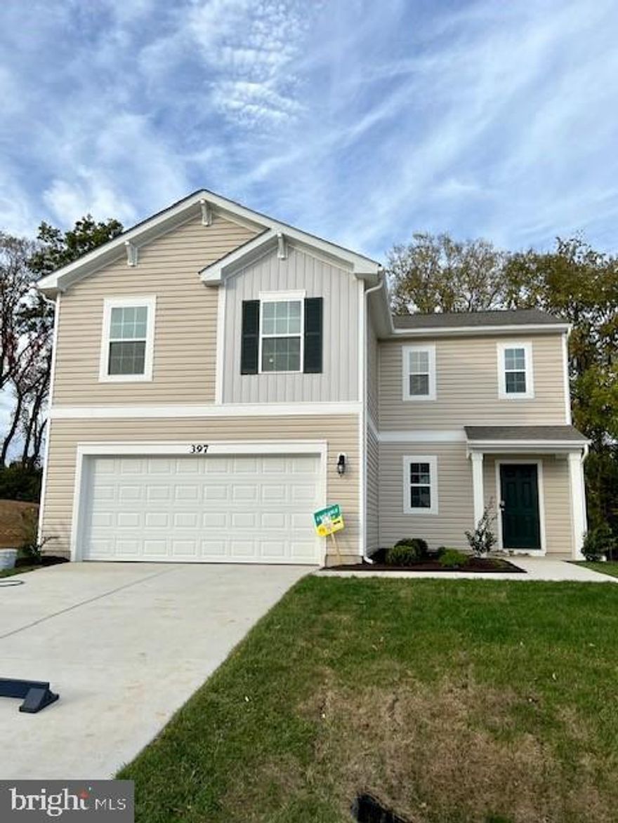 Come see this 4 bedroom, 2.5 baths ,with a generous 2 car garage, Fully equipped gourmet kitchen with stainless steel appliances, 25 cu ft side by side refrigerator with in door water/ice, multi cycle dishwasher, disposal, range and microwave with Aristokraft kitchen cabinetry, LED work area kitchen lighting and granite countertops. Large island with sink. America's "Smart Home Technology" featuring Quisys IQ HD touchscreen with camera, Wi-Fi video doorbell, Echo Dot speaker with Alexa, Z-Wave programmable thermostat, smart light switch available  and Keyless Entry front door lock with deadbolt, flat screen prewires with cat-6 outlets in primary bedroom and living area, and finally a Wi-Fi enabled garage door opener. LVP flooring on main level, two panel interior doors with brushed nickel hardware, wall to wall carpeting in bedrooms, ceiling fan pre-wires. Contact us today for your tour!!