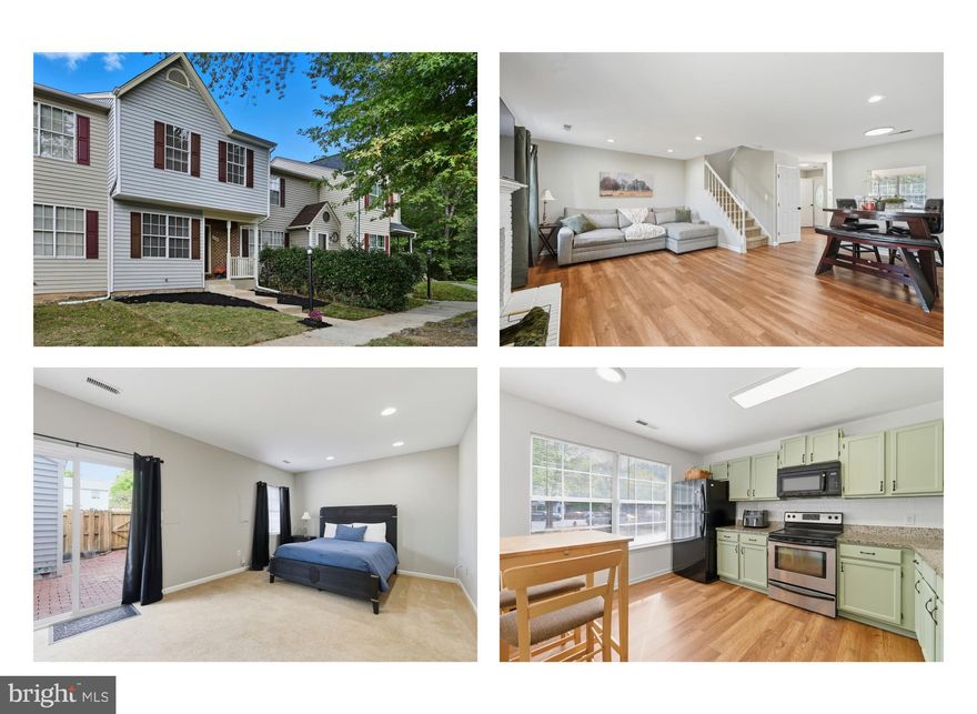 Back on the market at no seller's fault - Spacious 3 Level townhome,  1,956 sq footage with 4 Bedrooms + 3.5 Baths featuring an updated kitchen with granite countertops, black appliances, and new lighting throughout. Enjoy a large living & dining area, LVP flooring on the main level, and carpet on both the upper and lower levels. The basement features a generous layout, including a den/office and a large 4th bedroom, which is ideal for an in-law suite complete with its own full bathroom and walk-out exit.
Outdoor living is exceptional with a fenced backyard, brick patio, and small storage shed.

2025 Updates & Improvements: Landscaping: Professionally updated, Lighting: New fixtures throughout kitchen, dining, living room, and master bedroom, Painting: All bathrooms freshly painted, Cleaning: Full professional interior cleaning and  carpet shampooing, Toilets: All replaced with modern fixtures, Remodeling: Master bathroom and basement fully updated with modern finishes, Exterior: Fence, new window screens and exterior power washed. 

Close to shopping, major routes, and easy access to I-95 (Exit 133) and commuter lots. Central Park Shopping Complex is nearby with a wide selection of retail and dining options.