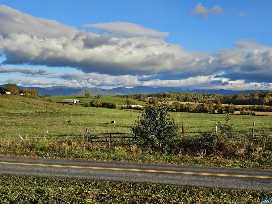 The Pastures at Greene - Amazing mountain and pastoral views! Nine homesites 5-8 acres with incredible views, fronting on Fredericksburg Road with creeks to the rear of the property. Build and work your dream homestead on great land with amazing vistas!! No HOA! The Pastures at Greene are located three miles north of Ruckersville and a short distance from Charlottesville, shopping, restaurants, worship centers, vineyards, historic sites and The University of Virginia. It is also convenient to Washington DC and Dulles Airport, approximately 90 minutes.