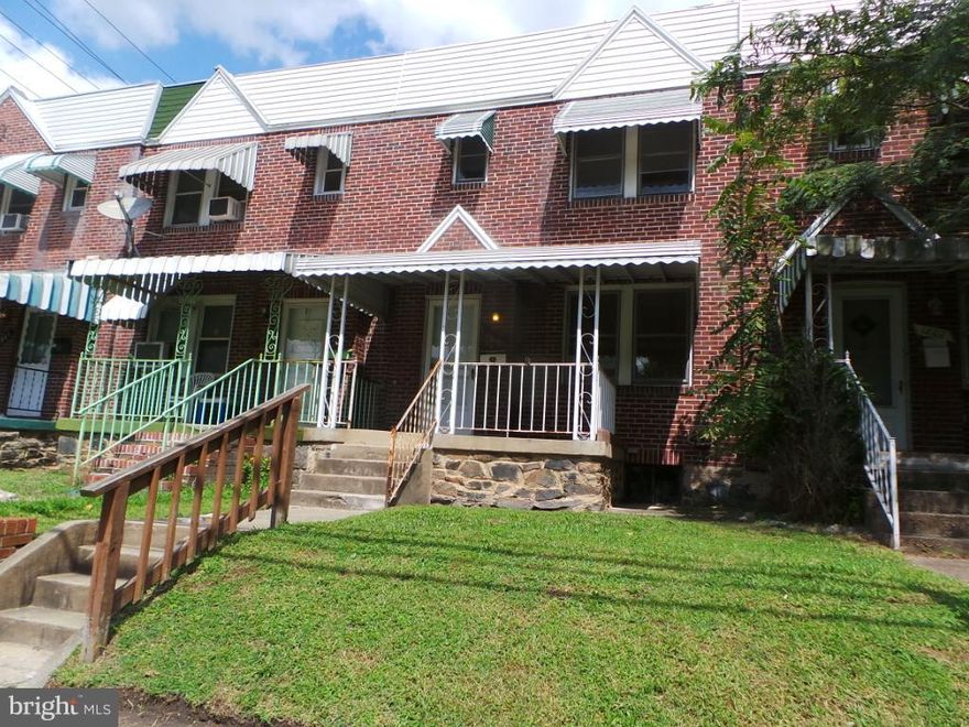Wonderful opportunity to own this all brick porchfront rowhome in Morrell Park.  Enjoy nice room sizes, wood floors, and a separate dining room.  Use the basement for added storage or finish off for additional space.  The rear yard is perfect for warm weather fun.  Just minutes from Downtown Baltimore!