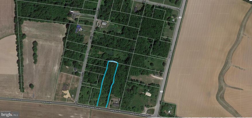 1.91 Acre wooded lot on Handy Point Road.   See Documents for additional information.