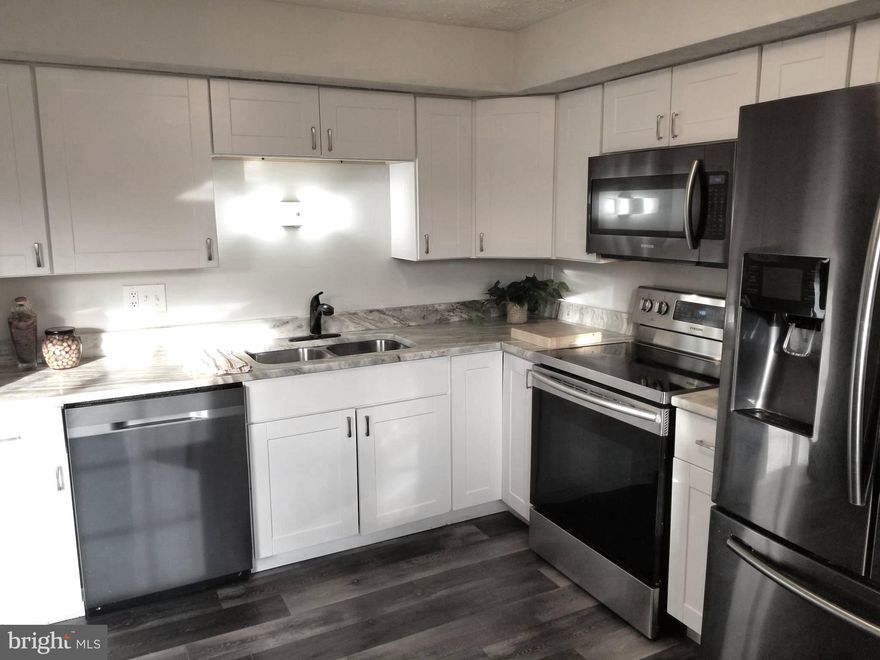 Only 2nd time being rented!*Lovely, remodeled, three-level, roomy townhouse*Rear patio, fully fenced, with gate to common area*Engineered wood floor on main and lower levels; carpeting in bedrooms*Bath on every level:  powder room on main level, powder room on lower level, two full baths on upper level*Two parking spaces directly in front of home (both marked #14)*HOA fee paid by landlord; HOA takes care of front lawn*Tenants take care of front shrubs and all of rear yard inside fence, all utilities*$120,000 combined gross income to qualify (40x monthly rent); $55/adult application fee*No more than 2 incomes to qualify*Sorry, no pets and no smoking.