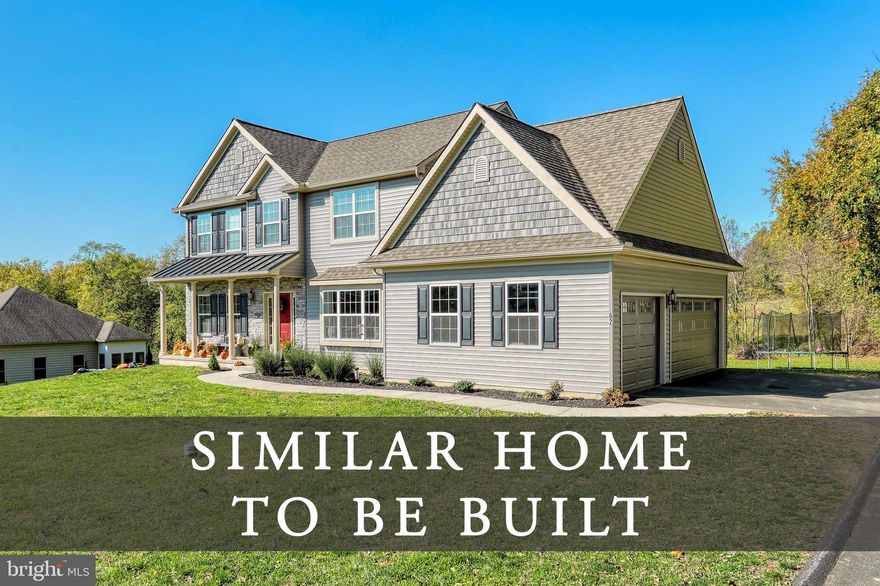 NEW 4 BEDROOM 2.5 BATH HOME BEING BUILT ON LARGE AND BEAUTIFUL SOUTHERN LANCASTER COUNTY LOT. HOME FEATURES TO INCLUDE*BRIGHT OPEN FLOOR PLAN WITH HARDWOOD FLOORING THROUGHOUT THE FIRST FLOOR*UPGRADED APPLIANCE PACKAGE, TILE BACKSPLASH AND UPGRADED COUNTERTOPS IN THE KITCHEN*FORMAL DINING ROOM*GRAND MASTER SUITE WITH LARGE WALK-IN CLOSET AND PRIVATE BATH*DECK ON THE REAR OF THE HOME OVERLOOKING WONDERFUL SOUTHERN LANCASTER COUNTY FARMLAND VIEWS*WALK-OUT BASEMENT*3 CAR GARAGE*STILL TIME MAKE SOME SELECTIONS!!