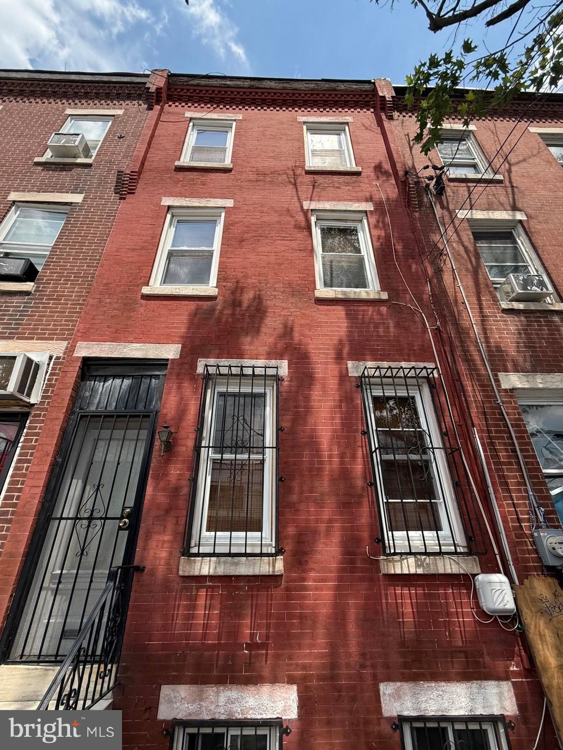 Five bedrooms and one and half bath. Lots of space. living room, dining room, kitchen, second floor has three bedrooms and bathroom. Third floor has two bedrooms and basement has half bathroom. Property sells as it conditions.