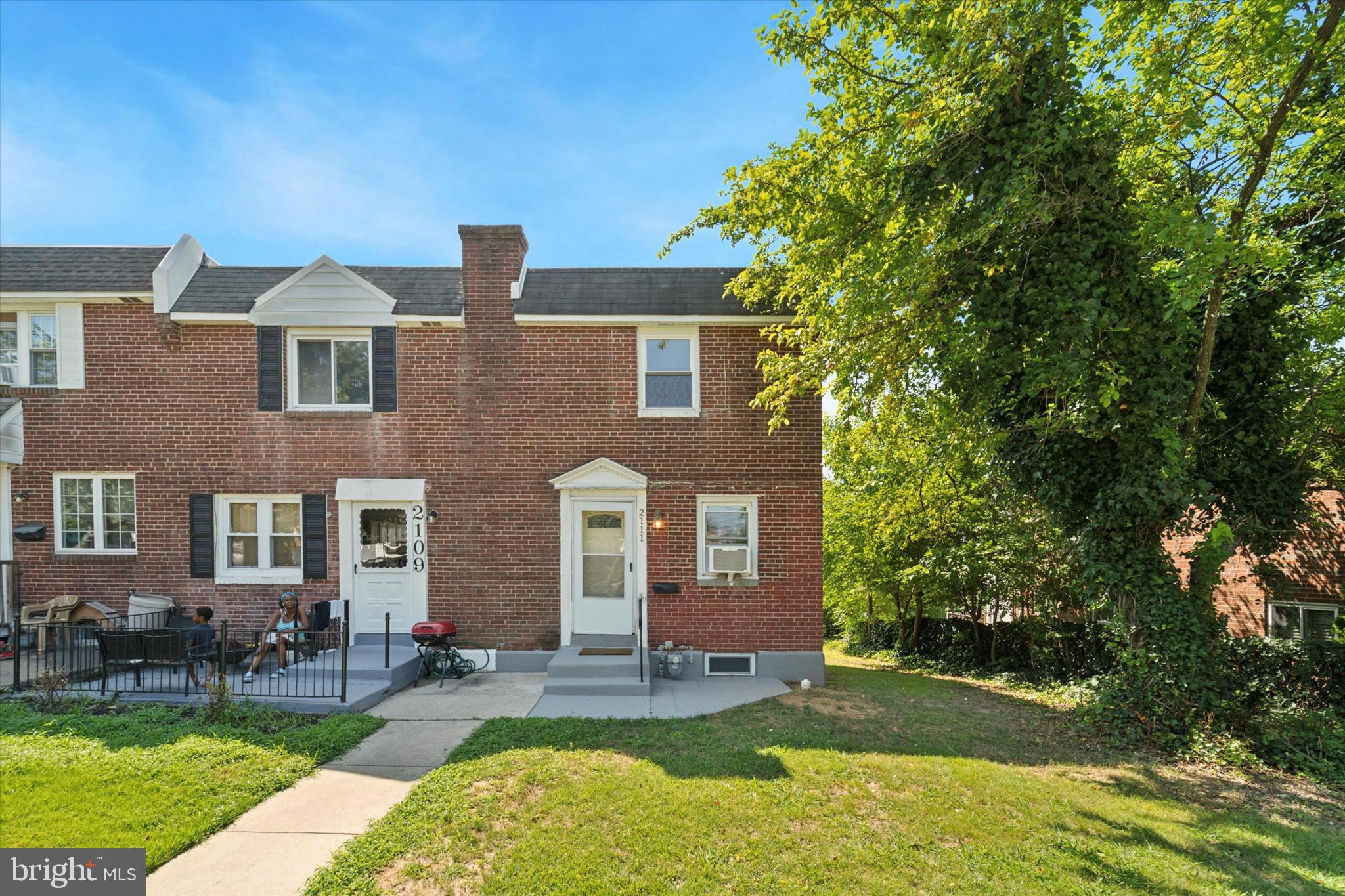 Welcome to 2111 Delmar Drive — a recently renovated 2-bedroom, 1-bath end-unit rowhome offering extra privacy and a spacious side yard perfect for relaxing or entertaining. Inside, you'll find fresh updates throughout, including a bright living area and an updated kitchen. Window A/C units are included for your comfort. This charming home is ideally located just minutes from public transportation, shopping, dining, and major roadways. A perfect opportunity for a first-time buyer or investor!