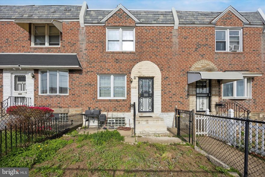 Welcome to 4240 K Street, a classic brick rowhome located in the heart of Philadelphia’s Juniata neighborhood. This well-maintained 3-bedroom home offers a perfect blend of traditional charm and modern comfort. Step inside to find beautiful hardwood floors flowing throughout the main living areas, creating a warm and inviting atmosphere. The layout includes three spacious bedrooms upstairs and a full bathroom, providing comfortable living space for families or roommates. Downstairs, a finished basement adds valuable flexibility to the home. With its own full bathroom and a finished room that could serve as a fourth bedroom, guest suite, or home office, it’s ideal for those in need of extra space. With close proximity to public transportation, commuting around the city is a breeze.