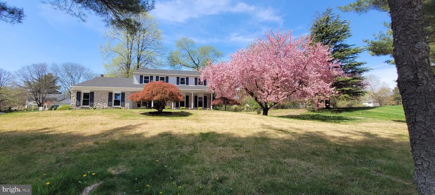Completely renovated and upgraded with modern features in desirable Yardley Hunt - 5 bedroom, 2.5 bath Colonial with full finished basement 900 sq. feet, making this property around 3300 sq feet of livable space to enjoy. The list of new features goes on and on - New Roof, New concrete porch and walkway, Newly paved driveway, New HVAC system, New water heater, Recessed Dimmable LED Lighting and all new LED lighting fixtures, New Laminate Flooring throughout the entire house and all painted in neutral color. Kitchen with oversized Island and upgraded appliances. New Bathrooms, New windows, all custom closets, upgraded modern bedroom doors, upgraded glass closet doors. As you walk through the front entrance double doors, the main level welcomes you with a foyer and custom coat closet leading to sun-filled formal living and dining rooms featuring natural color laminate flooring with a beautiful accent wall with moldings. Powder room with upgraded vanity, custom wall tile and moldings. Kitchen features new cabinets and quartz countertops, upgraded appliances Kitchen Aid Oven/Microwave built in wall combo, induction cooktop and an oversized island with additional storage space. Coffee station/bar area combo is convenient to enjoy making your morning brew. Just off the kitchen is a cozy family room with exit to back yard with a concrete back patio and flower beds. Second floor features five bedrooms and 2 full baths. All are good-sized bedrooms and all have custom closets. Spacious Main bedroom with recessed lighting and a fan features a large walk-in closet with a window and a full bath with marble vanity and shower. Hall bath features beautiful double vanity and a deep soaking tub. Lower-Level provides 900 sq feet with Recessed LED Lighting of play and entertainment space to enjoy with family and friends. New epoxy coated flooring in the 2-car garage.
Great location for commuters, minutes from I-295, Route 1, PA Turnpike, Princeton, Train stations to NYC and Airport. Located in Highly rated Pennsbury School District. Minutes from Yardley Borough, local parks, shopping, and dinning.  Across the road from tennis courts.  There is no other property on the market like this beautifully renovated home. It offers an exceptional blend of comfort, style, and convenience in one of the area’s most sought-after neighborhoods.
