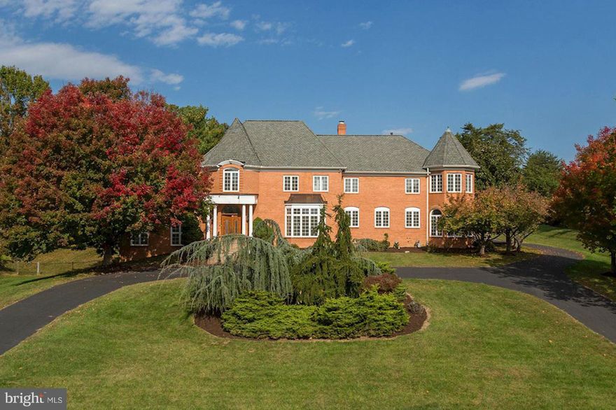 Incredible opportunity to purchase a wonderful estate in the heart of Potomac on 2 acs.with pool and tennis court. Almost 10,000 sq. ft. of finished space with grand two story foyer, large embassy sized rooms with over 10' high ceilings on 1st floor , paneled library, bedroom &  full bath on the 1st floor, master suite/sitting room, beautifully finished lower level and side entry four car garage.