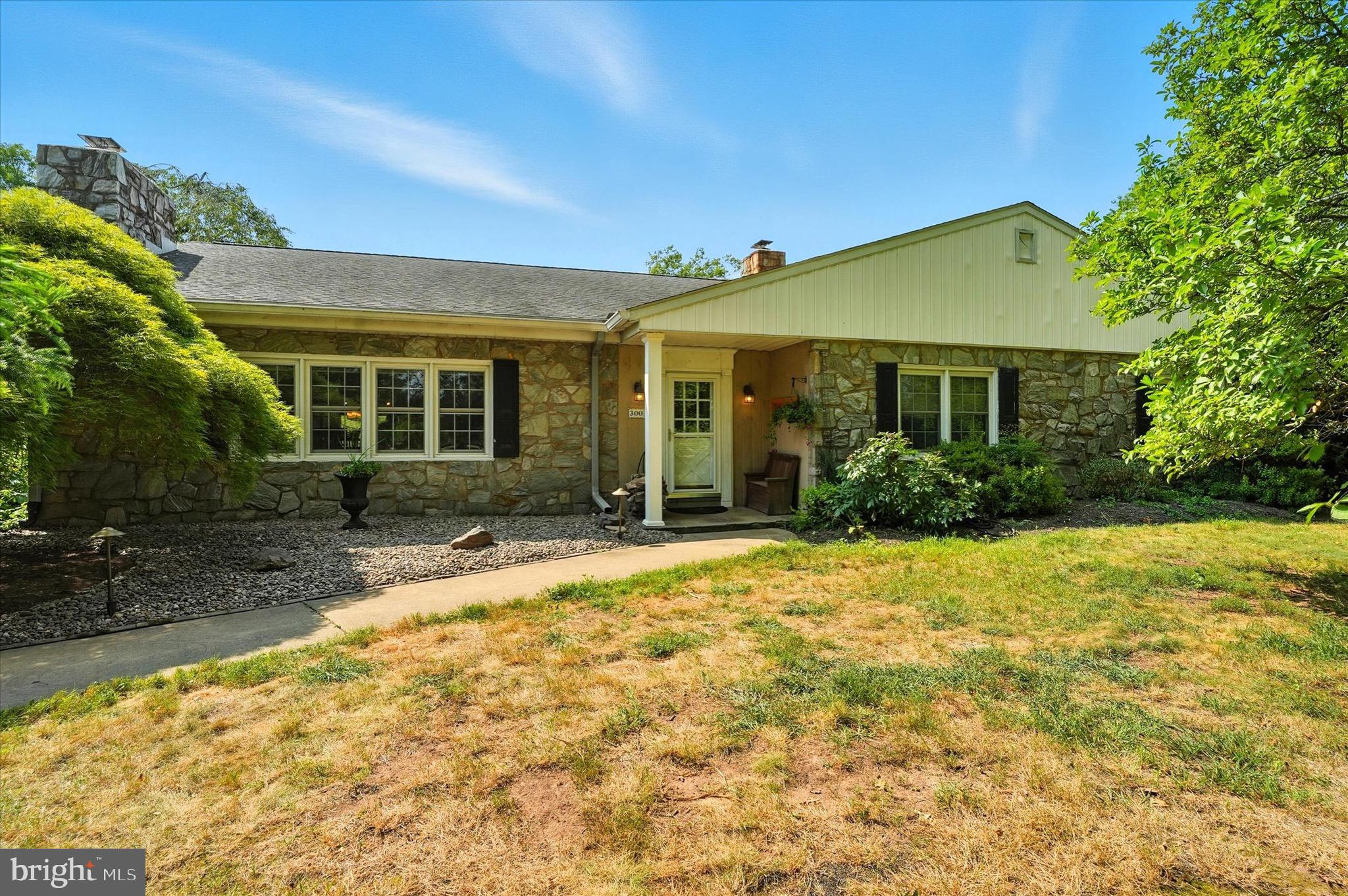 This home definitely has WOW factor! A gorgeous 2500+ sq ft stone rancher with a full basement partially finished which has a fourth bedroom and accompanying full bath. This home was meant for outdoor living with and a lovely barn with 3/4 stalls and a large run in shed, inground pool and waterfront on the Schuylkill for kayaking and water activities! Also has an additional 1200+ sq ft four-car garage. What a fantastic place to bring the kids, including the 4 legged ones. Why go on vacation when you can live here?
All exterior buildings in AS IS condition and Koi are not included in sale.