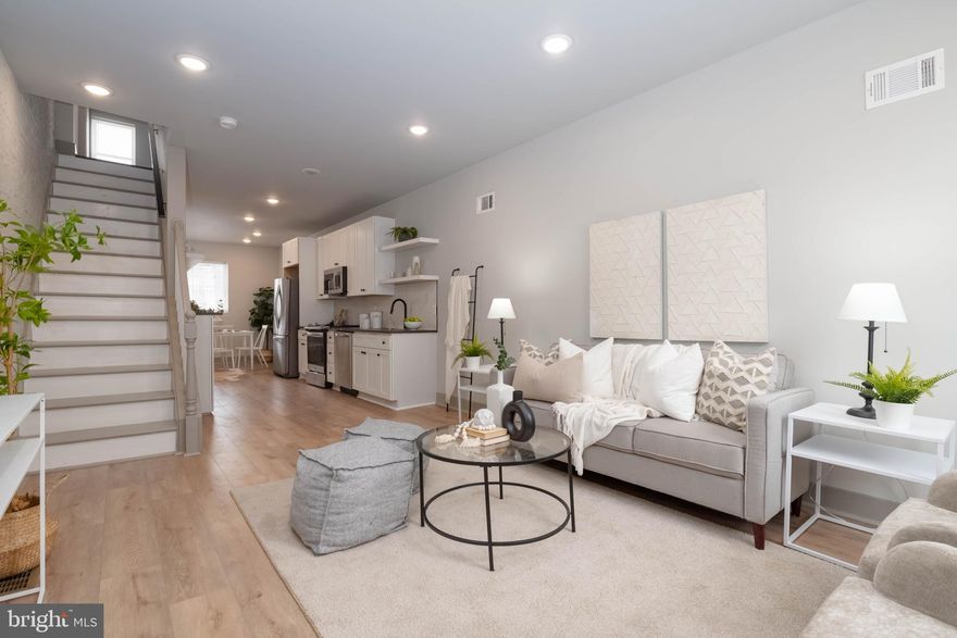 Welcome to 437 N Glover St, a beautifully renovated two-bedroom,  two-bathroom home that’s perfect for first-time buyers ready to build equity or investors looking for a smart addition to their portfolio.

Step inside and you’ll immediately appreciate the fresh, modern feel. The open main level features warm flooring, recessed lighting, and a bright, comfortable layout that makes everyday living easy. The updated kitchen is equipped with stainless steel appliances, stylish cabinetry, and great flow for entertaining or relaxing at home.

Upstairs, you’ll find two spacious bedrooms, including a true primary suite with its own private full bath — a rare and valuable feature in the area. A second full bathroom adds convenience for guests or roommates. The second-floor stackable washer and dryer make laundry simple and accessible. With central air and heat, you’ll enjoy year-round comfort and efficiency.

Located just minutes from Johns Hopkins Hospital, this home offers incredible convenience for medical professionals, students, and anyone wanting quick access to one of Baltimore’s largest employers. For investors, that proximity creates strong and consistent rental appeal.

Move-in ready, thoughtfully renovated, and positioned in a growing area — 437 N Glover St is an opportunity you don’t want to miss. Whether you’re starting your homeownership journey or expanding your portfolio, this one checks the boxes.