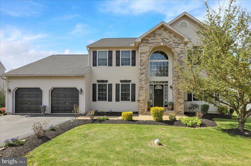 Feel right at home in this beautifully appointed four-bedroom, two-story residence located in the Heidelberg Run East community within the Conrad Weiser School District. This gorgeous home offers a perfect blend of elegance, comfort, and functionality with standout features including Brazilian hardwood flooring, newer roof and windows, custom closets, fully finished walkout basement and more. The spacious main level welcomes you with a dramatic two-story foyer and offers a private office ideal for working from home, a formal living room, and a formal dining room for entertaining. The heart of the home is the open-concept kitchen, complete with a center island, granite countertops, tile backsplash and newer appliances. The adjoining breakfast nook provides access to the rear deck, making indoor-outdoor living seamless. A large family room, laundry room with cabinets and a convenient half bath complete the main floor. Upstairs, you’ll find an open hallway overlooking the foyer, along with four generously sized bedrooms all with ceiling fans and two full baths. The impressive primary suite includes a sitting area, new flooring, a spacious walk-in closet, and a private full bath with soaking tub and shower. The additional full bath is shared by the remaining bedrooms. The fully finished walkout basement adds over 1,300 square feet of living space, offering a large recreation room, separate game room with pool table, sitting area, bonus room, full bath with double vanity, and ample storage. Enjoy scenic mountain views from the rear deck overlooking the private backyard, complete with a storage shed—perfect for outdoor enjoyment and entertaining. Spring Market is HOT so don’t miss out. Now is the time to schedule your private tour.