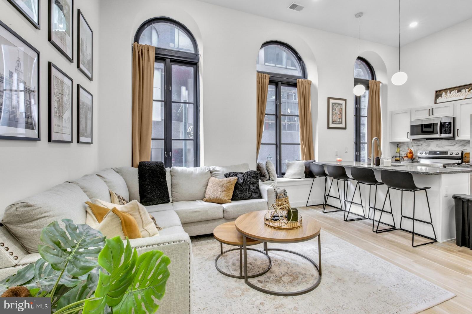 Available Early June | Leasing Special: $2,495/month for a 12 month lease; or $2,395/month for a 24 month lease!
Discover 1415 Locust St, your modern urban retreat in the heart of Center City! This professionally managed building offers the convenience of a 24/7 maintenance hotline and elevator access for easy everyday living. Perfectly situated in one of the city’s most vibrant neighborhoods, you’ll be just steps away from top dining, shopping, and entertainment. Each apartment is thoughtfully designed with spacious floor plans, sleek modern finishes, and plenty of natural light. Enjoy the comfort of central A/C year-round and the convenience of an in-unit stacked washer and dryer. Unit #201 is a charming 2 bedroom, 1 bathroom apartment on the second floor. Features include abundant sunlight, recessed lighting, wood floors, and high ceilings. Enter through a long hallway that leads to an open common area at the front. Large arched windows flood the space with natural light, creating a bright and airy atmosphere. The kitchen features an island with counter seating and stainless steel appliances, perfect for cooking and entertaining. Enjoy two spacious bedrooms, one of which has a Jack-and-Jill style entry to the full bath, which includes modern fixtures and an in-unit washer/dryer. Please note: photos & video tour are from a similar unit within the building; exact layouts & finishes may vary. Schedule your tour today and discover the very best of city living!
Lease Terms:
Generally, 1st month, 12th month, and 1 month security deposit due at, or prior to, lease signing. Other terms may be required by Landlord. $55 application fee per applicant. Pets are conditional on owner's approval and may require an additional fee, if accepted. (Generally, $500/dog and $250/cat). Tenants responsible for: electricity, cable/internet, and a flat monthly water fee ($35 for 1 BD or $50 for 2 BD). Landlord Requirements: Applicants to make 3x the monthly rent in verifiable net income, credit history to be considered (i.e. no active collections), no evictions within the past 4 years, and must have a verifiable rental history with on-time rental payments. Exceptions to this criteria may exist under the law and will be considered.