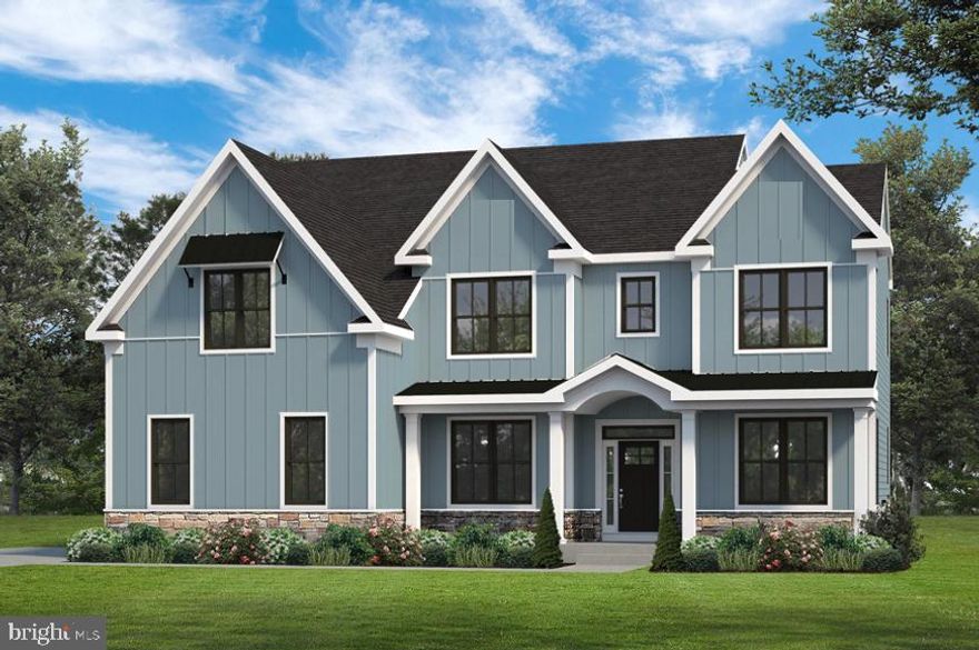 Location.. Location... Location... Welcome to Meadow Creek Estates. A limited opportunity to build your custom dream home in an exclusive cul-de-sac of 10 luxury homes in Doylestown Township by Triumph Building Group. Winner of 2019 Pennsylvania HOME OF THE YEAR AWARD! Located just outside Doylestown Borough on Meetinghouse Road, you will come across the exclusive community of Meadow Creek Estates. Meadow Creek offers quiet country living with an excellent location and easy access to Downtown Doylestown, major roadways, shopping, restaurants.  Located in the highly sought after, Central Bucks School District (Doyle, Lenape, CB West).  Connected to over 30 miles of Doylestown's Bike and Hike Trail System. Public Water and Public Sewer! 1/2- 2/3 acre home sites surrounded by 3.75 acres of Open Space. Choose from one of the Builder's Plans or work with the architect to design your own dream home.      This 4/5 Bedroom 3.5 Bath home features siding and stone accents.  Dramatic foyer with views through to the private rear yard.   This plan has an option to add main floor guest suite and private office/study.   Open first floor plan with a gourmet kitchen open to a formal dining area featuring windows to maximize the view from every room.  The kitchen features a large center island with seating overlooking a family room with gas fireplace creating an open floor plan.   The first floor mudroom and huge pantry as well as first floor laundry room with laundry tub and large utility closet add to this homes convenience and easy living.  The second floor features the Primary Bedroom suite,  luxurious bath with a large double vanity, a free standing soaking tub, over sized tiled shower, linen closet and two walk in closets!   Bedrooms 2 and 3 are large, each with oversized closets and share a bath with dual vanity.  Bedroom 4 is en-suite with its own private bathroom and walk in closet.   The full basement features a 9' poured basement ceiling height and is ready for finishing.  This to be built home has it all and can be customized to be meet every dream and need!  
Contact Agent for more information.*     Photos shown are of custom homes.    Additional floor plans are available and vary in price or, we can design your custom dream home with you!  Pictures are of a custom Model Home and are for representational purposes and a sample of builder's work.  Rendering and plans may contain upgrades, not included in the base price.  The listed model is an example of a home that can be built on this home site.  Contact listing agent for additional details available upon request.