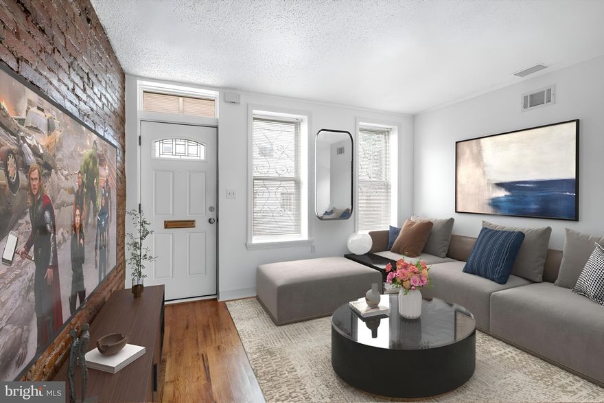 Great value home in the always sought-after Graduate Hospital neighborhood. A 2-story home on a unique cul-de-sac street. A quick ride/walking distance from HUP, CHOP, and the South Street Bridge.
This home is offered for sale for the first time in 40 years! Updated and well-maintained through the years and looks beautiful. The roof was just recoated. The deck was painted. Newly refreshed interior by the owner and ready for move in- Freshly painted and with new carpeting upstairs!
The first floor features hardwood flooring and high ceilings throughout. Resealed exposed brick stone extends from the living room to the dine-in kitchen area. The kitchen is fully equipped with a stainless steel appliance package. Ample amount of cabinet and counter space. A built-in gas fireplace in the dining area. An exit to a paved patio area.
The second floor includes a spacious bedroom, small den, a full bathroom with a soak-in tub. Also on this floor- a lovely wooden deck. This home has 2 private outdoor spaces!
The basement is roomy and with decent ceiling height. Painted floors and walls. Located here are the washer and dryer, water heater, and the central air (HVAC) system. 
This home was well-maintained by its long term owner and can be ready for a move-in at its current condition.  A NEW ROOF was just installed with a transferable 10 years warranty. 
*The seller is offering $2,000 credit at closing for replacement of the 2nd floor carpeting*
At this price point, this is a great opportunity for an entry-level house in a desired Center City neighborhood. A great advantage on similar size condos- No HOA fees here!