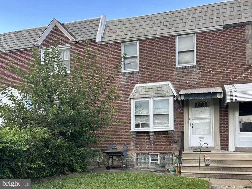 Welcome to 2119 Glenview St! This charming brick rowhome offers 3 bedrooms and 1 full bath with a spacious layout, perfect for both homeowners and investors. The home features hardwood floors throughout, a bright living room that flows into the dining area, and a functional kitchen. Additional highlights include a full basement with laundry area, ample storage, and a private backyard. The property is equipped with central air conditioning for year-round comfort. Conveniently located near schools, shopping, and public transportation.

Currently tenant-occupied — 24 hours’ notice is required for all showings. This home is ideal for buyers looking to move in, renovate, or expand their investment portfolio.