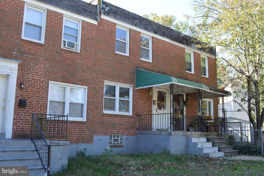 Porch front THS close to St Agnes Hosp. Painted to show off the nice, bright rooms and convenient layout.  Dining room is open to the kitchen, open stairs in the living room. 2nd floor with three private bedrooms and bath w/skylight off the hall.  VERY DEEP lower level, could be finished as additional living space w/flush included. Gas heat & water heater, and breaker box have been updated.