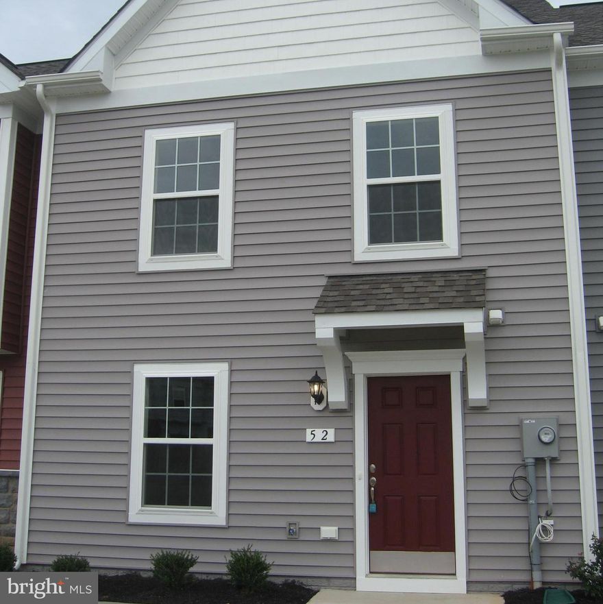 Great location for this townhouse at McCauley's Crossing in Bunker Hill. Only minutes to I-81, approx. 11 miles to Winchester, Va.. 12 miles to Hollywood Casino and 24 miles to Loudoun County.  This is an end unit with open floor plan, upgraded appliances, kitchen island, rear outside patio and storage shed.  This unit has 3 bedrooms and 2.5 baths. Built in 2020, it has vinyl siding, great laminated floors with some carpeting. Level entry with off street parking. More pictures to come.