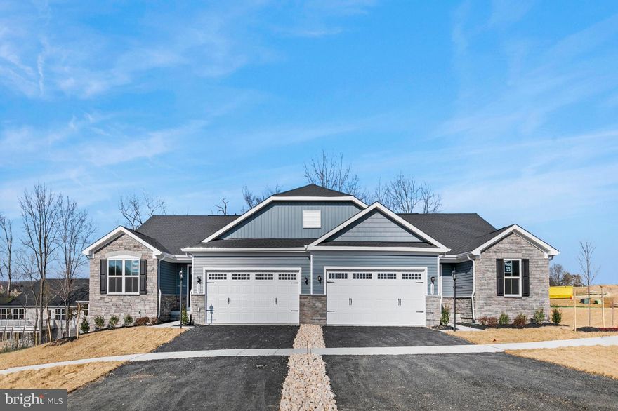 This QUICK-MOVE-IN Barbados Isle Villa, at The Greens of Greencastle, is a paradise of main-level living. Enter through the grand foyer or 2-car garage and find a spacious floor plan offering plenty of room to entertain. The gourmet kitchen features stainless steel appliances, upgraded cabinets, quartz countertops, recessed lighting and a back splash.  An included island and dinette open to the great room, providing abundant space for hosting family and friends. LVP flooring throughout the kitchen, dining, foyer and great room allow for low maintenance and easy living.  2 comfortable bedrooms and a full bath are ideal for overnight guests. Inside your luxury owner’s suite, with its massive walk-in closet and dual vanity bath, you’ll feel like every day is a vacation.  All rooms on the main level have ceiling fan rough-ins, as well.  A FINISHED REC ROOM w/ FULL BATH have been added to the walkout basement for even more living space! Enjoy your expanded living space with a rear covered porch, the perfect place to enjoy the start and end of your day with views of nature right outside your door.  You’ll love coming home to the Barbados Isle.  The Greens of Greencastle is an established community w/ gorgeous golf course views and spacious homesites. Just 5 mins to I-81 and 45 mins to Frederick, MD and 30 minutes to Shippensburg. Closing cost assistance with the use of preferred lender! Photos are representative only.  Note:  Homesite premiums may apply.