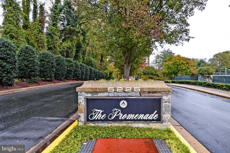 Need 24 hours to make appointment to show! Sunny 1 Bedroom apartment with pool view and indoor garage parking. In good and move in condition. In Bethesda, this price is a bargain. On the quiet side of the Promenade.