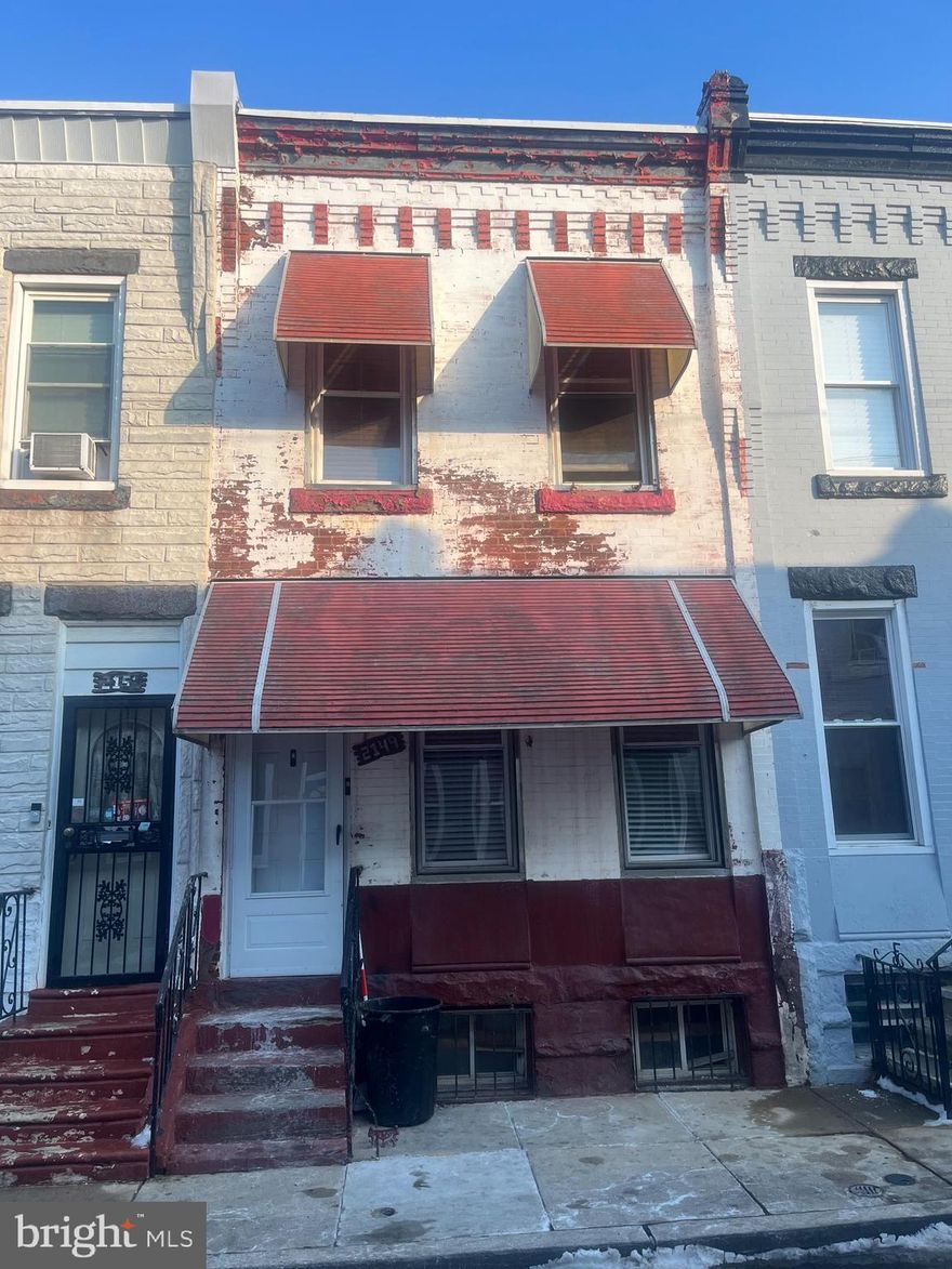 Welcome to 2149 N Stanley Street, a 3-bedroom, 1-bathroom home in the heart of Brewerytown! Great potential in a thriving neighborhood. Perfect for your next flip or rental property!

*Portfolio listing available:
1526 N Hollywood St.
2149 N. Stanley St.
423 W Raymond St.