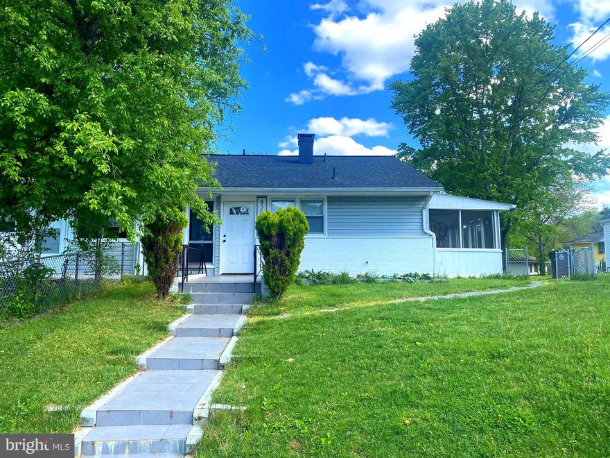 No More Showings. Multiple Offers Received. TRUSTEE SALE!!! This will Sell Fast! This is a Nicely Located Semi-Detached Home! This property Features 3 Bedrooms, 1 Full Bath, Stainless Steel Appliances, including Gas Stove, Built-In Microwave, Dishwasher, Refrigerator and Garbage Disposal, Granite Countertops, Breakfast Bar and Ceramic Tile Backsplash. Two  Enclosed Porches with One off of the Main Bedroom. Huge Fenced Backyard. Just Minutes from the Beltway, Shopping, Washington Commanders Stadium and Much, Much More!!! Don't Hesitate. Please write the Seller as " Dennis Whitley III - Trustee". Please wear a mask at all times when showing.