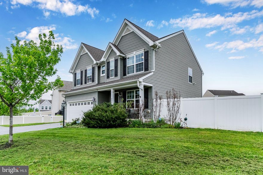 Discover the charm of this stunning Colonial home nestled in the desirable Rolling Meadows community. Built in 2017, this residence boasts a perfect blend of modern elegance and comfort, featuring 4 spacious bedrooms and 2.5 bathrooms. The open floor plan invites you to enjoy seamless living, highlighted by a cozy gas fireplace in the living area, perfect for creating lasting memories. The heart of the home is the gourmet kitchen, equipped with a gas range, dishwasher, and ample pantry space, complemented by an inviting breakfast area and an island for casual dining. The primary suite offers a luxurious retreat with a walk-in closet and a beautifully designed bathroom featuring a tub shower. Step outside to a generous 0.24-acre lot, complete with a cleared, level yard and concrete patio ideal for outdoor gatherings or play. The community amenities include a refreshing pool, perfect for summer relaxation, and well-maintained common areas that enhance the neighborhood's appeal. Rolling Meadows is not just a place to live; it's a vibrant community with access to excellent schools, nearby parks, and convenient public services. Enjoy leisurely strolls through the neighborhood or take advantage of the local parks for outdoor activities. With easy access to major routes, commuting is a breeze. This home is more than just a property; it's a lifestyle waiting for you to embrace. Don't miss the opportunity to make it yours!